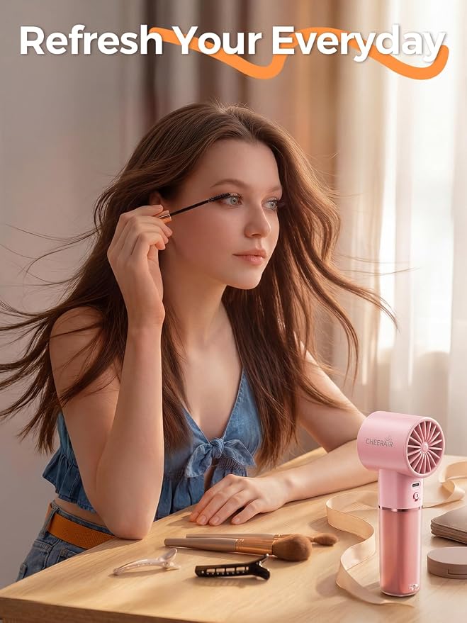 Handheld Portable Fan, 6-Speed Powerful Mini Personal Fan, Rechargeable 5000mAh - Image 6