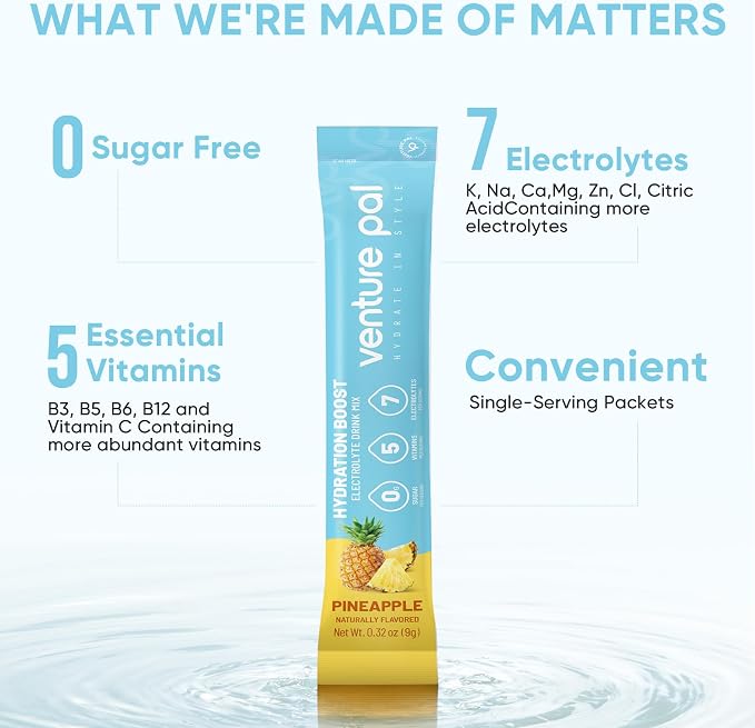 Venture Pal Sugar Free Electrolyte Powder Packets - Image 4