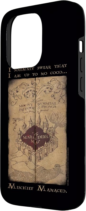 iPhone 15 Pro Harry Potter Marauder's Map Words Case - Image 2