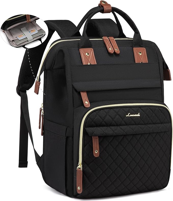 LOVEVOOK Laptop Backpack for Women, 17.3'' Waterproof Nurse Bag Teacher Work by LOVEVOOK