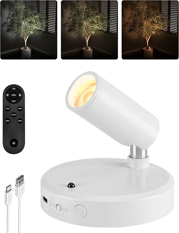 EZVALO Battery-Powered LED Spotlight Indoor, Wireless Picture Lights by EZVALO