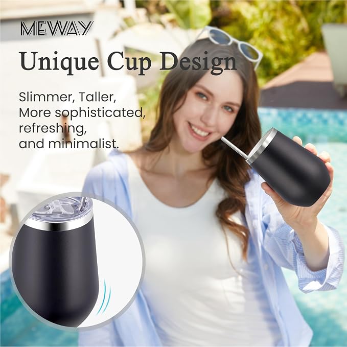 MEWAY 12oz Insulated Wine Tumbler - Image 4