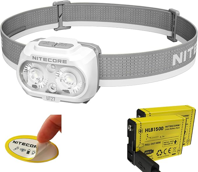 Nitecore UT27 MCT Pro 800 Lumen Running Headlamp USB-C Rechargeable Dual Power by NITECORE