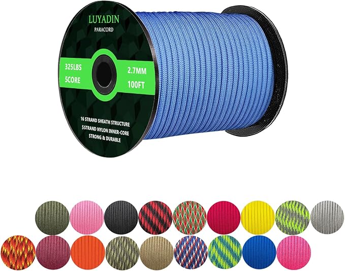 Paracord 325lb Diameter 2.7mm by LUYADIN