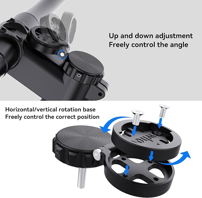DDJ AirTag Bike Computer Mount, Hidden Stem Cap AirTag Holder Compatible - Image 6