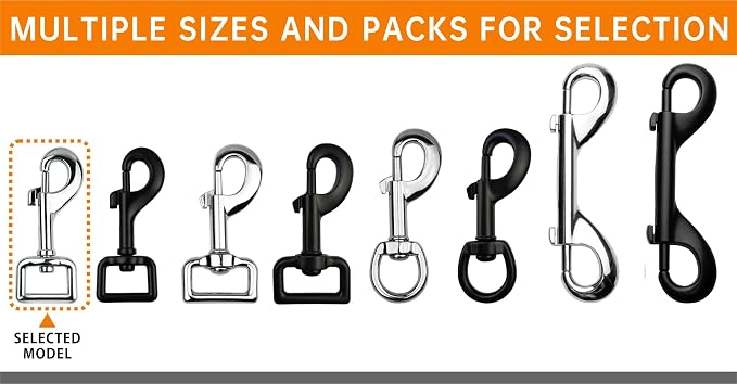 Garwor Heavy Duty Chrome Swivel Snap Hooks - Image 5