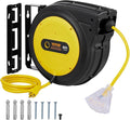 VEVOR 80FT Retractable Extension Cord Reel, 12AWG/3C SJTOW Heavy Duty Power by VEVOR