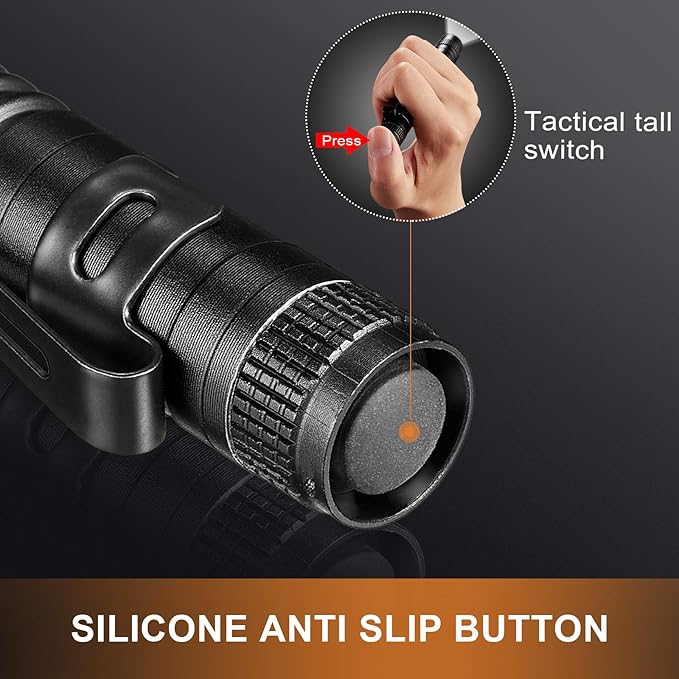 Honoson 10 Pieces Mini Pen Light Flashlight Small LED Pen Light Aluminum Pocket - Image 3