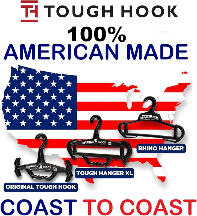 Tough Hook Original Heavy Duty Hangers – The Superhero of Hangers USA-Made - Image 2