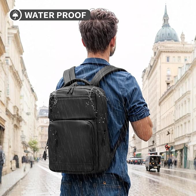 Waterproof Laptop Backpack for Men & Women, Flight Approved Anti-Theft Daypack - Image 2