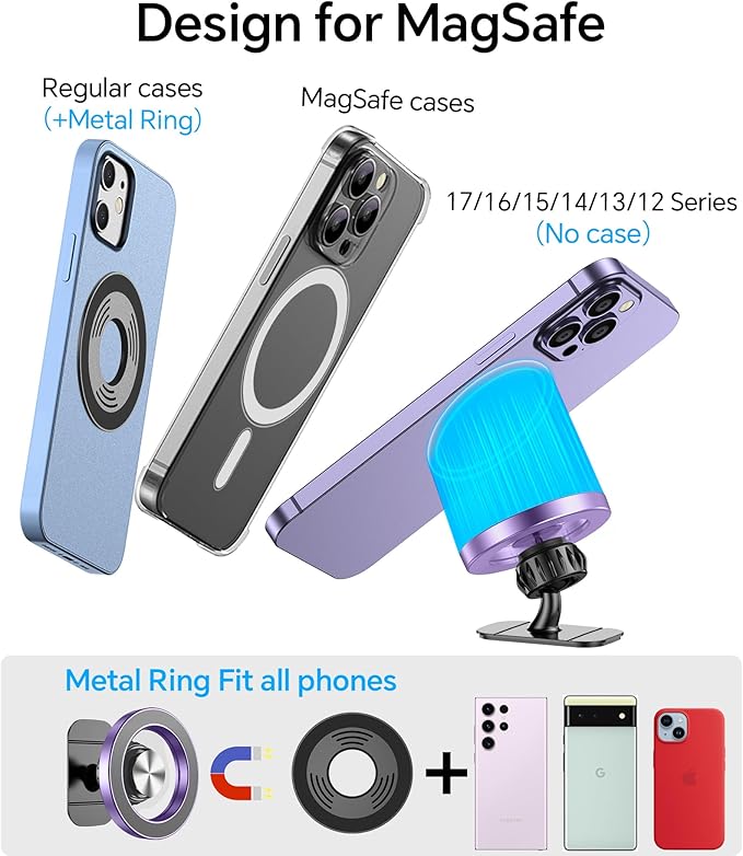 Kaistyle for Magsafe Car Mount【20 Strong Magnets】Magnetic Phone Holder for Car - Image 7