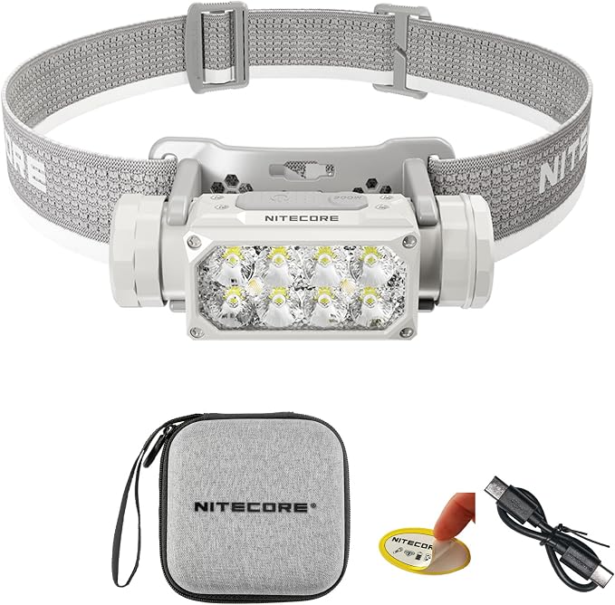 Nitecore HC65 UHE Headlamp, 2000 Lumen Max Heavy Duty Metal, USB-C Rechargeable by NITECORE