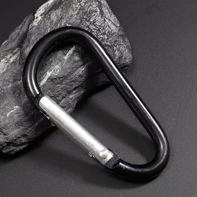 Carabiner Keychain Clip -3" Aluminum Carabiner D Ring, Caribeener Clips - Image 5