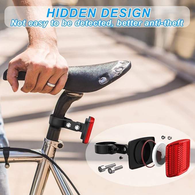 Airtag Bike Mount, Hidden Bike GPS Tracker Case - Image 2
