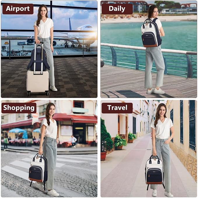 Laptop Backpack for Women Work Bookbag: 17.3 Inch College Backpacks - Image 6