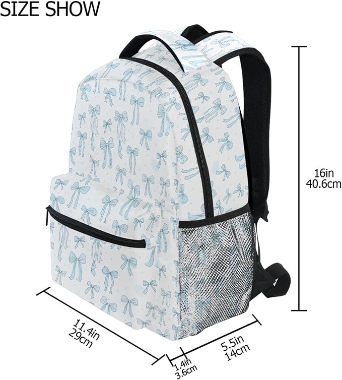 Wamika Coastal Anchor Kids Backpack Nautical Theme Starfish Shell Ocean School - Image 2