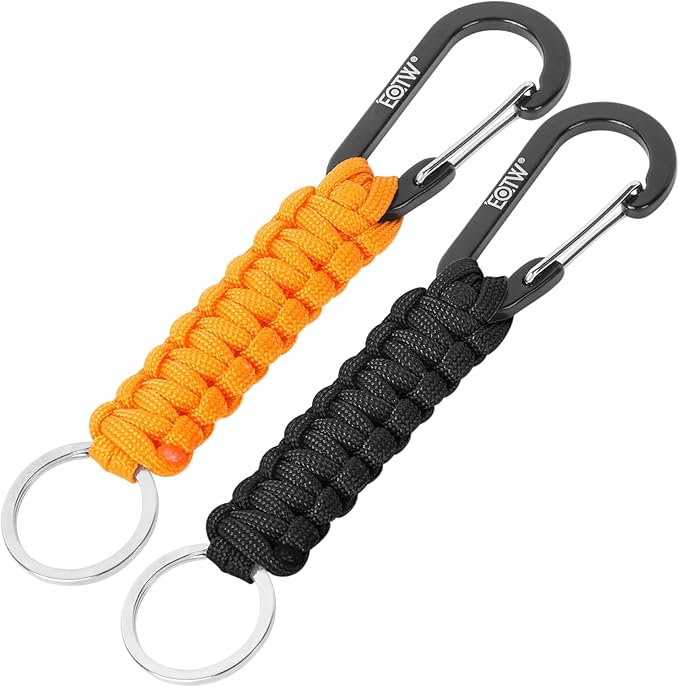 EOTW Paracord Keychain for Men Women Paracord Carabiner Backpack Keychain by EOTW