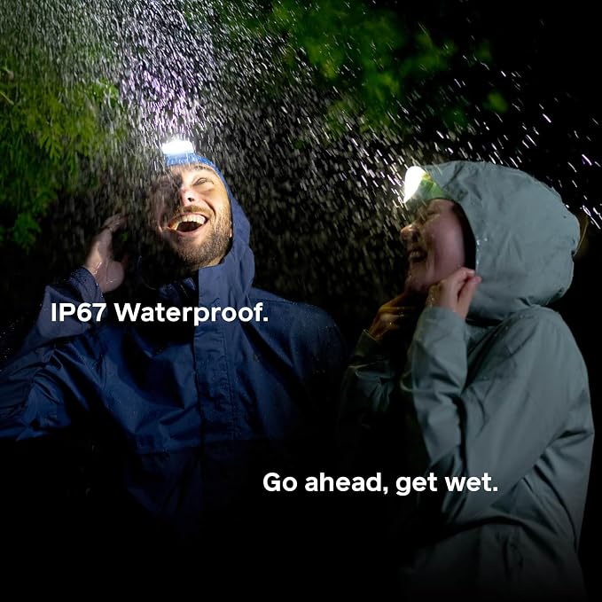 BioLite Range 400 Waterproof, Fast-Charging Rechargeable Headlamp, Mist Green - Image 7