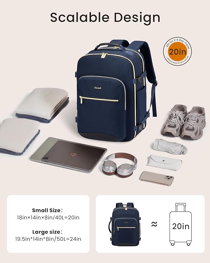 LOVEVOOK 40L Large Travel Backpack - Image 2