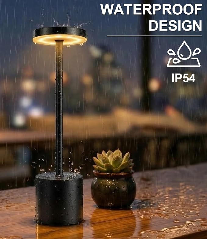 Cordless Table Lamp Set of 2, Rechargeable 5000mAh Battery Operated Outdoor - Image 8