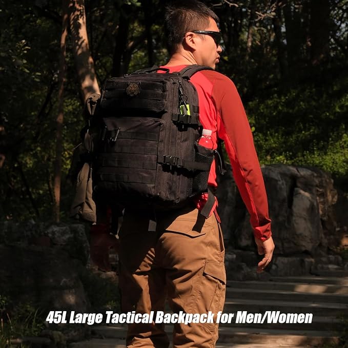 45L Tactical Backpack for Men Women, Military Assault Pack - Image 6