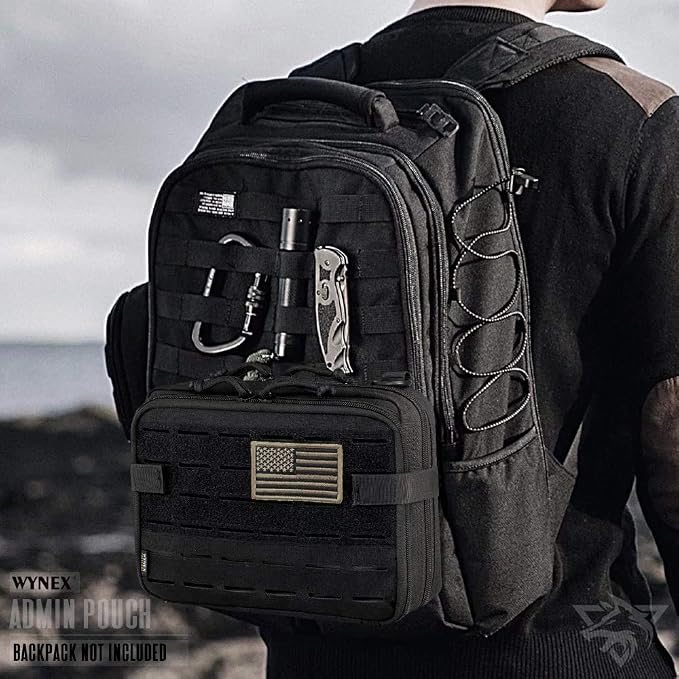 WYNEX Tactical Molle Admin Pouch of Double Layer Design, Admin Pouches Molle - Image 7