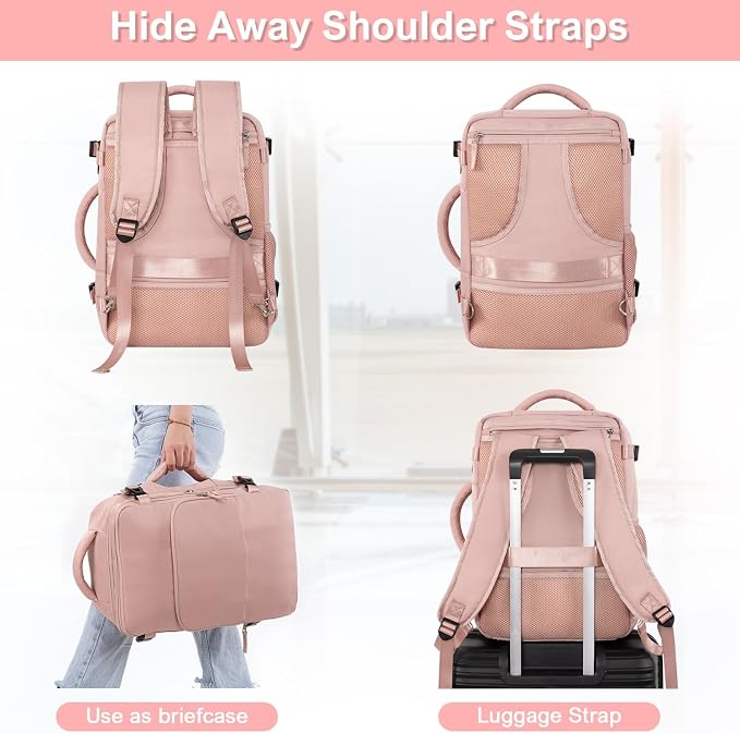 Sinaliy Travel Backpack for Women, Flight Approved Carry On Backpack - Image 9