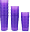 KX-WARE Mixed Drinkware 22-ounce Plastic Tumblers/Drinking Glasses/Party by KX-WARE