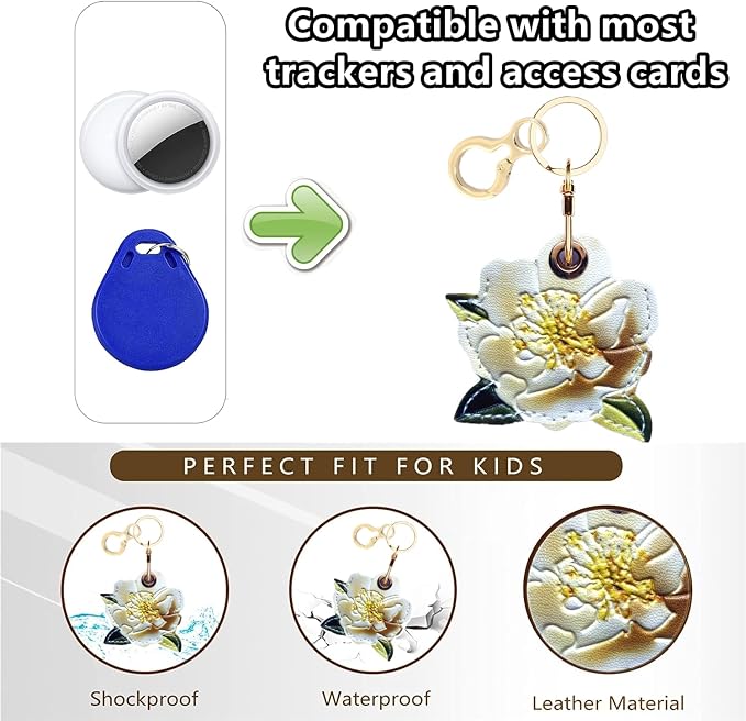 Leather Keychain Holder Case Compatible - Image 4