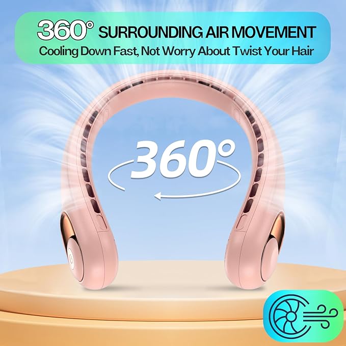 KIDEE Portable Neck Fan, Neck Fans Rechargeable - Image 5