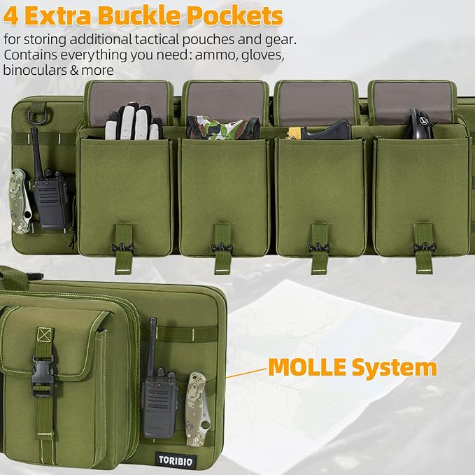 TORIBIO Double Rifle Case Soft Bag 32" 34" 36" 42" 46" 48'' 51“ 55” Gun Case - Image 5
