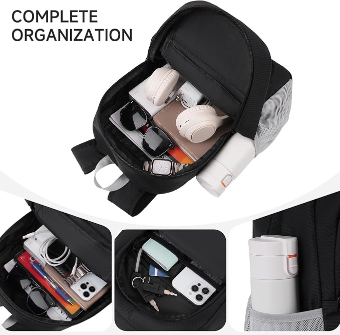 MOSISO Lightweight Packable Backpack 20L, Foldable Hiking Backpack Men Women - Image 3
