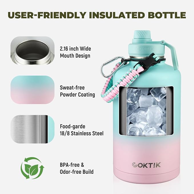 COKTIK 84oz Insulated Water Bottle - Image 2