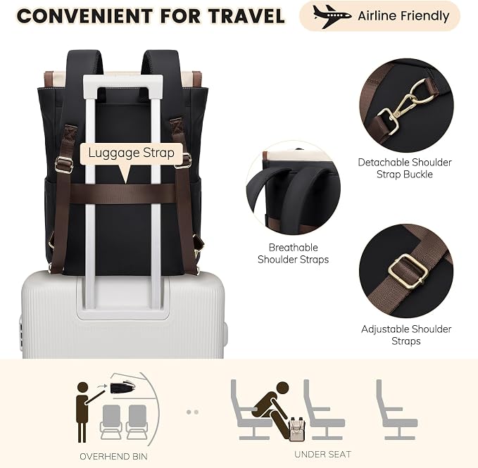 Convertible Daypack Laptop Backpack - Image 6