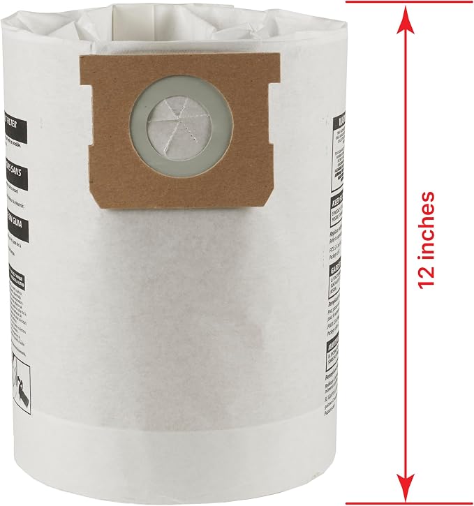 Shop-Vac 9066233 Disposable Filter Bags, Fits 10-14 Gallon Vacs, - Image 4