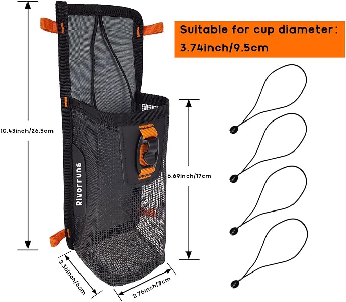 5001 Mesh Storage Kayak Storage Comparments Attaches to Kayak Seat or T-Track - Image 2