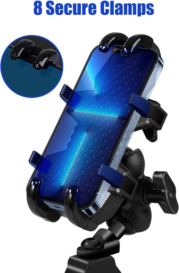 ZIDIYORUO UTV Phone Holder, Aluminum Alloy Heavy Duty Cell Phone Mount - Image 7