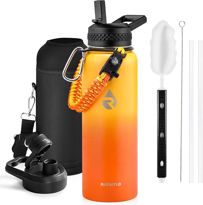 RAYMYLO Insulated Water Bottle 40 oz, Triple Wall Vacuum Stainless Steel by RAYMYLO