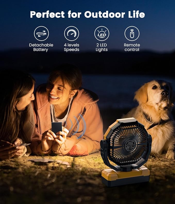 Korbot 36000mAh Portable Camping Fan - Image 6