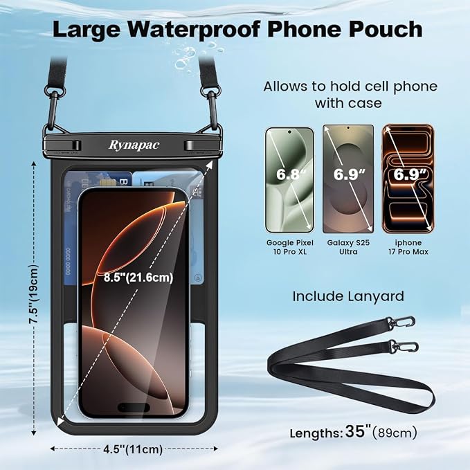 Rynapac [Up to 8.5" Waterproof Phone Pouch - Image 7