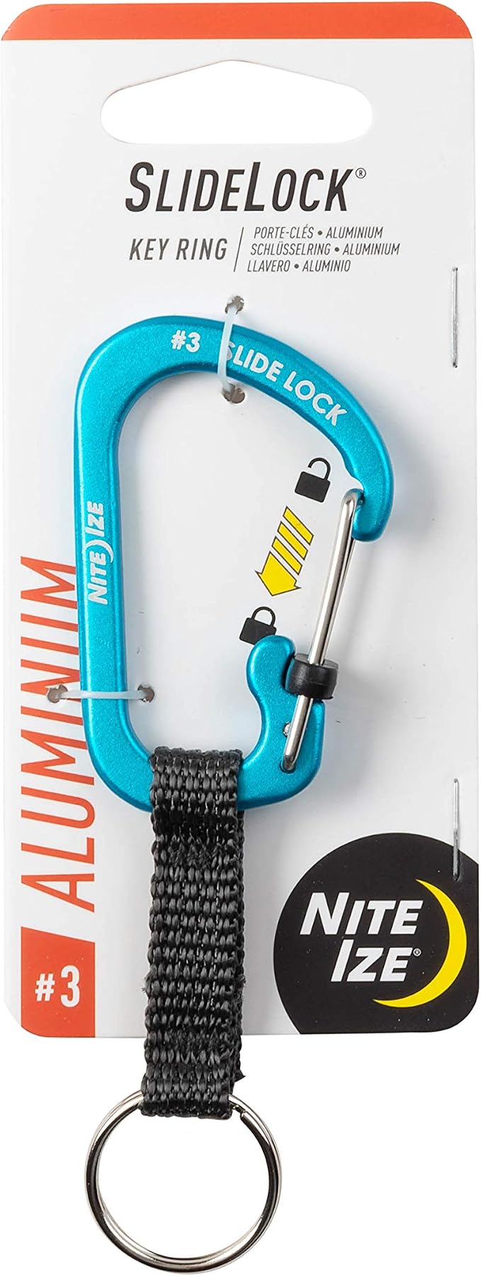 Nite Ize SlideLock Key Ring, Aluminum Locking Carabiner Key Chain - Image 8