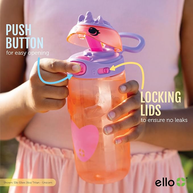 Ello Ellies 16oz Plastic Kids Water Bottle - Image 5