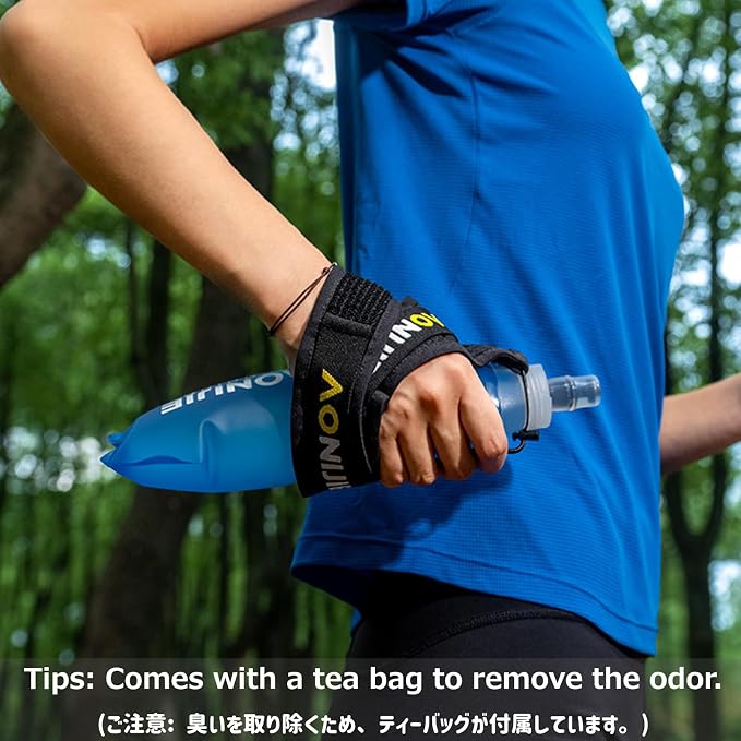 Azarxis TPU Soft Flask Collapsible Water Bottle Running Folding Gel Water - Image 7