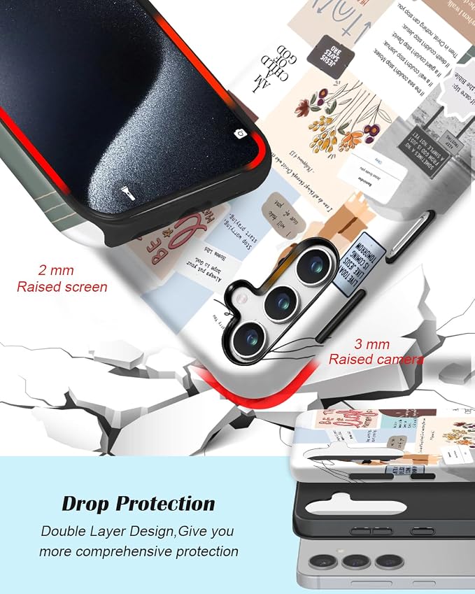 Compatible for Samsung Galaxy A26 5G Case, Dual Layer Heavy Duty 2 in 1 - Image 3