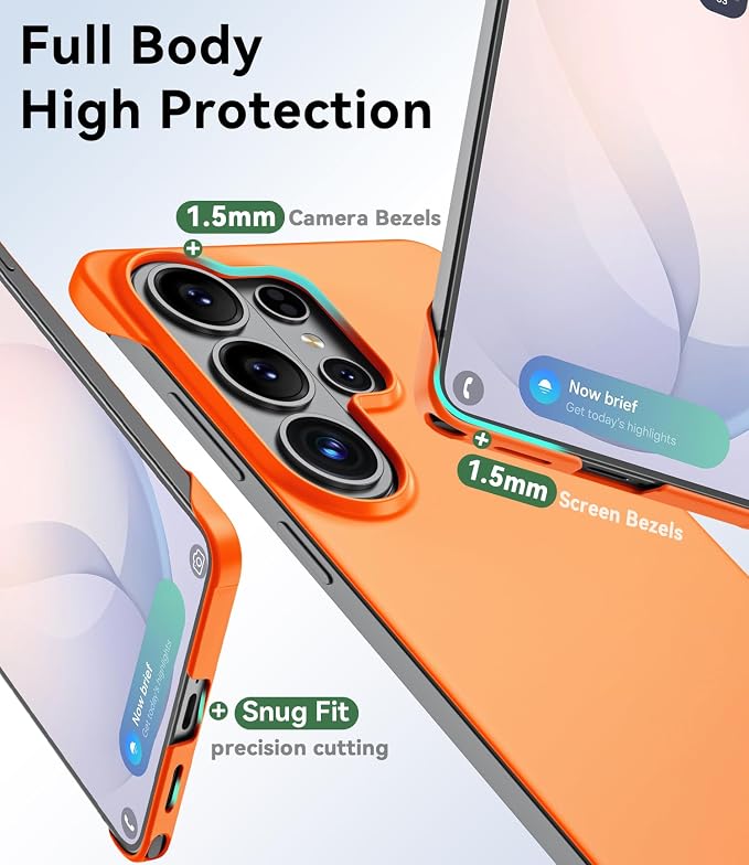 GRECAZO Slim Borderless for Samsung Galaxy S26 Phone Case 6.3" Ultra-Thin - Image 6