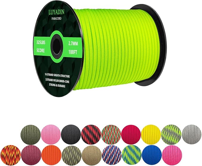 Paracord 325lb Diameter 2.7mm by LUYADIN