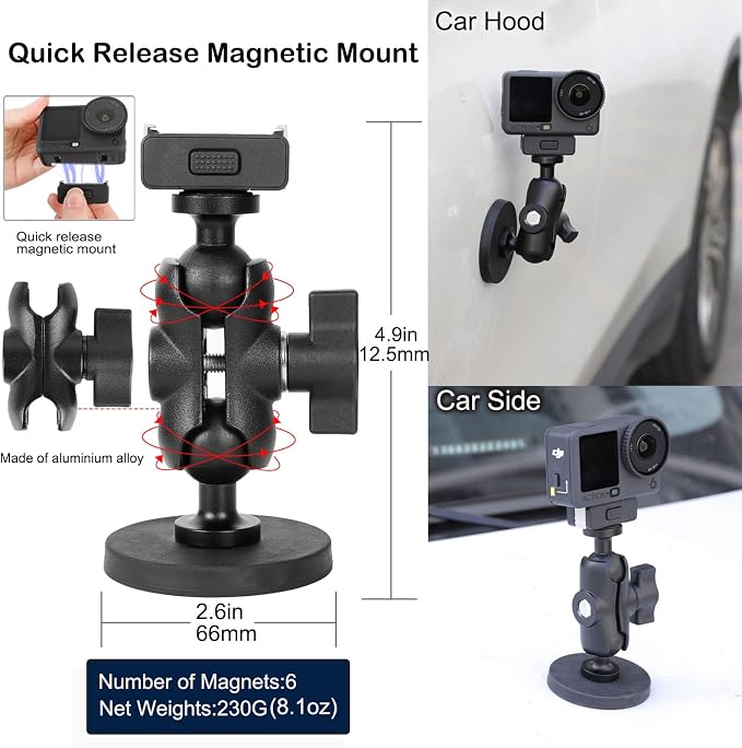 PellKing Accessories Kit for DJI Osmo Action 6, Carrying Case - Image 8