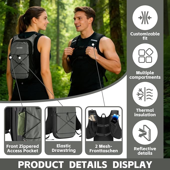 Hydration Pack Backpack, Insulated Hiking Water Backpack - Image 6
