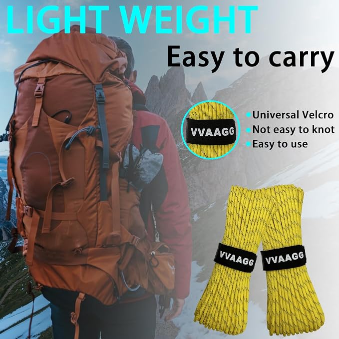 VVAAGG Reflective Paracord Rope 100FT, 7 Strand Nylon para Cord Lanyard Utility - Image 5