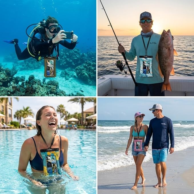 Salt Life Floating Waterproof Phone Case– IPX8 100% Waterproof Phone Case that - Image 5